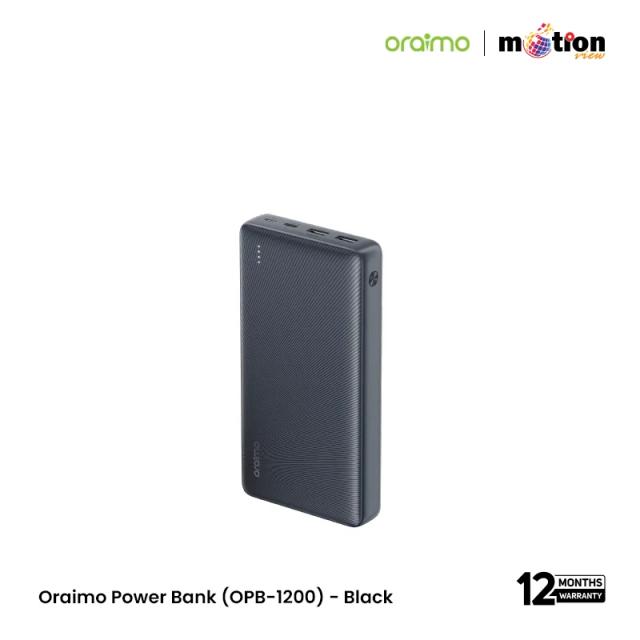 Oraimo Traveler 15 Flash 20000mAh 15W Type-C Power Bank (OPB-1200) - Black