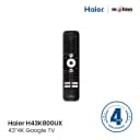 Haier H43K800UX 43 Inch 4K Google TV remote
