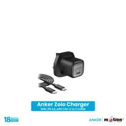 Anker Zolo 30w Charger with 1.0m C to C Cable