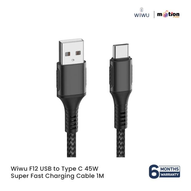 Wiwu F12 USB to Type C 45W Super Fast