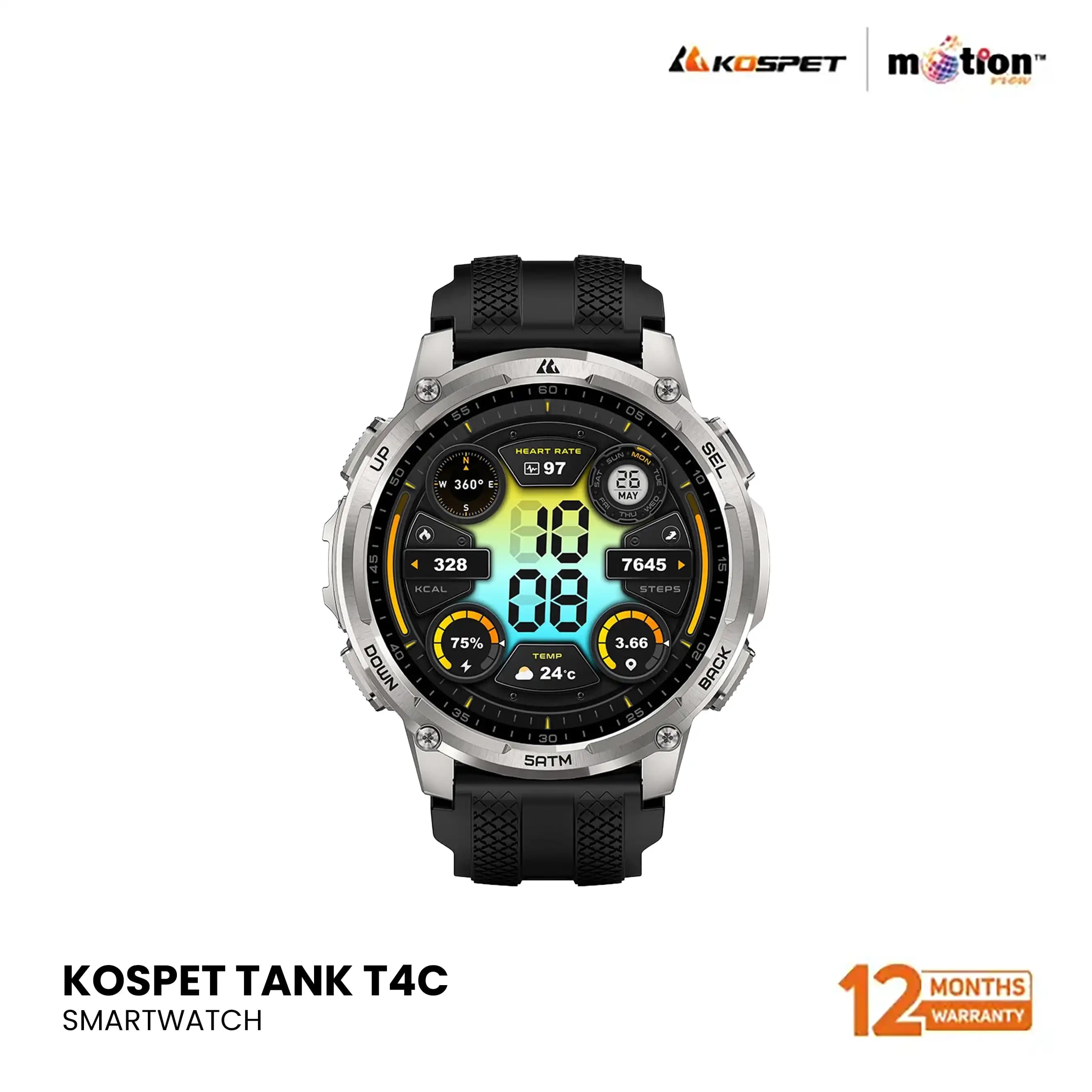 KOSPET TANK T4C Smartwatch silver