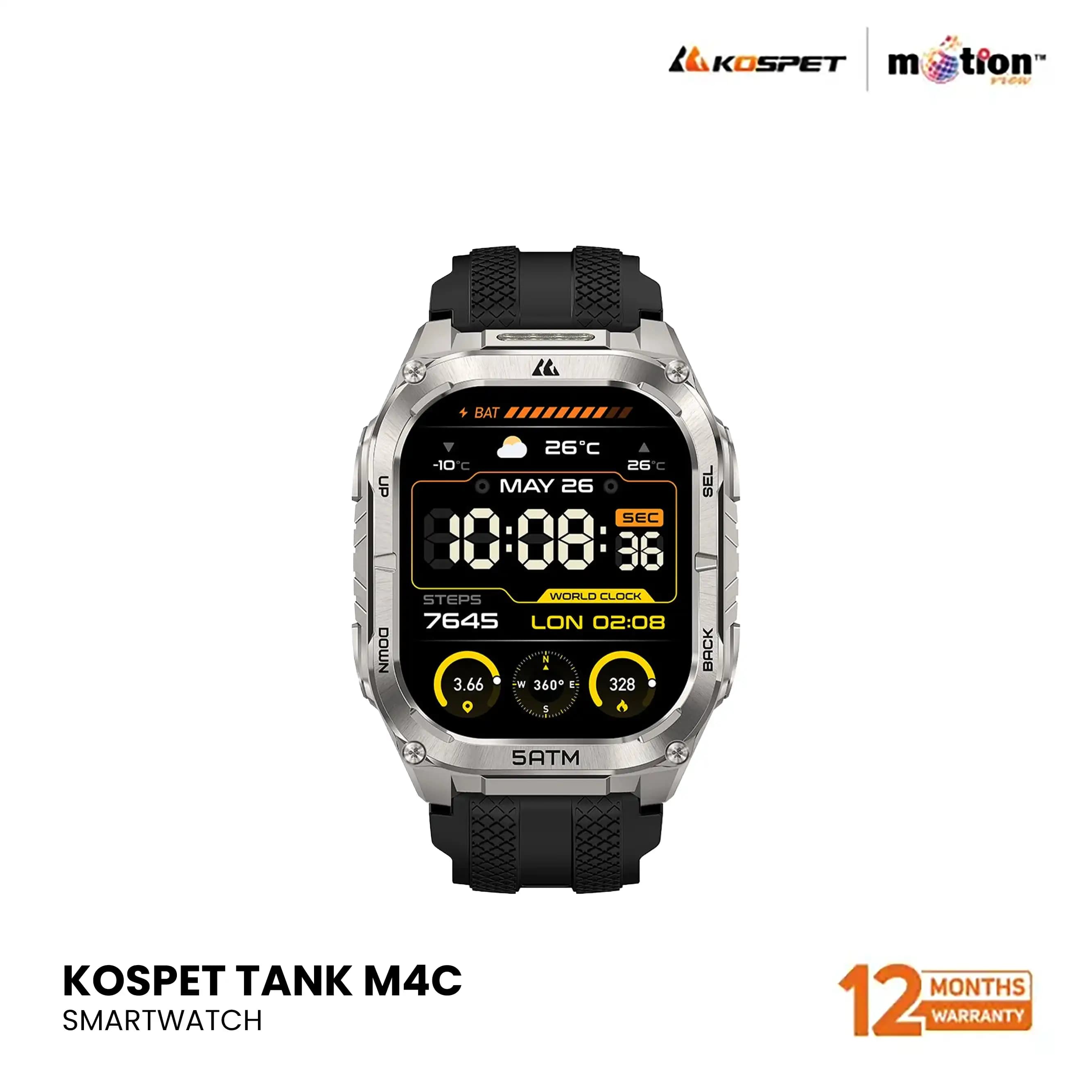 KOSPET TANK M4C Smartwatch silver